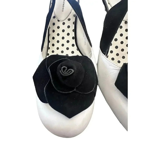 Chinese Laundry Women's Black White Slingback Carrie High Heels Shoes Size 10 - Picture 3 of 8